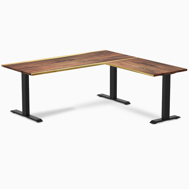Desky Zero Hardwood L-Shape Office Desk-Desky® Australia