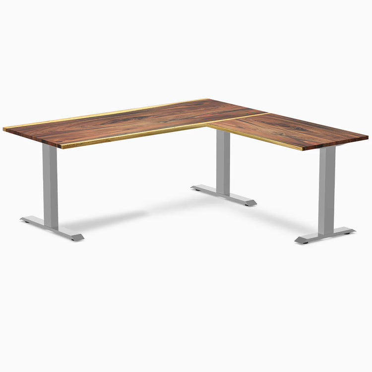 Desky Zero Hardwood L-Shape Office Desk-Desky® Australia