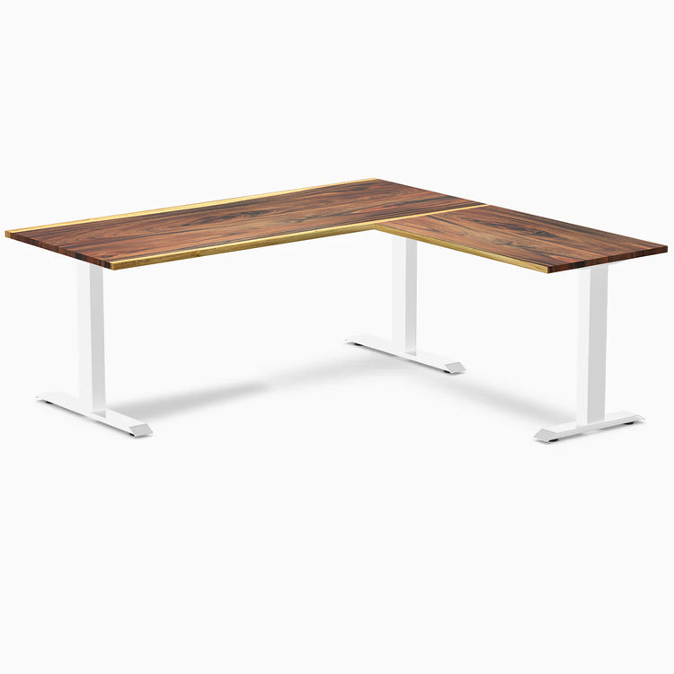 Desky Zero Hardwood L-Shape Office Desk-Desky® Australia