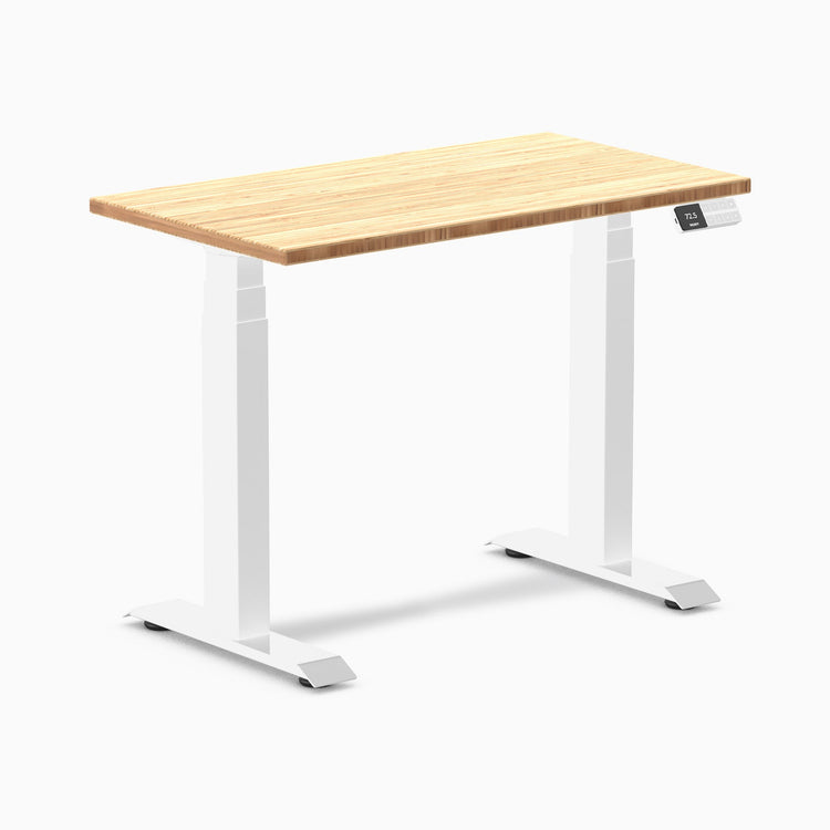 Electric dual mini bamboo standing desk bamboo - Desky