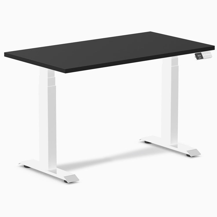 Desky Dual Mini Sit Stand Desk-Black melamine Desky®