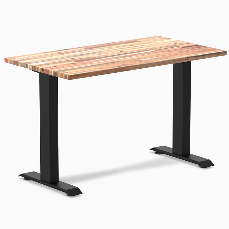 Desky Zero Mini Softwood fixed Office Desk acacia