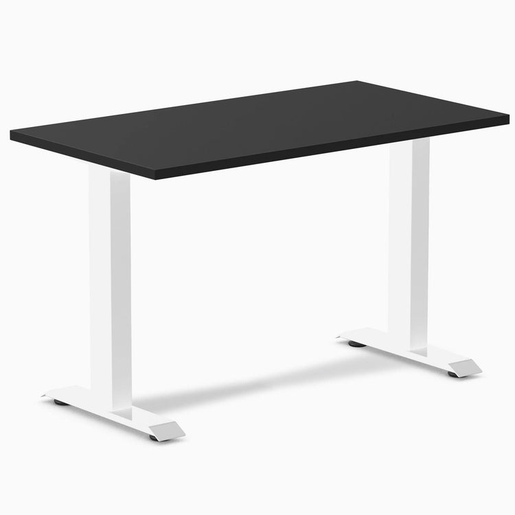 Desky fixed mini melamine desk black melamine