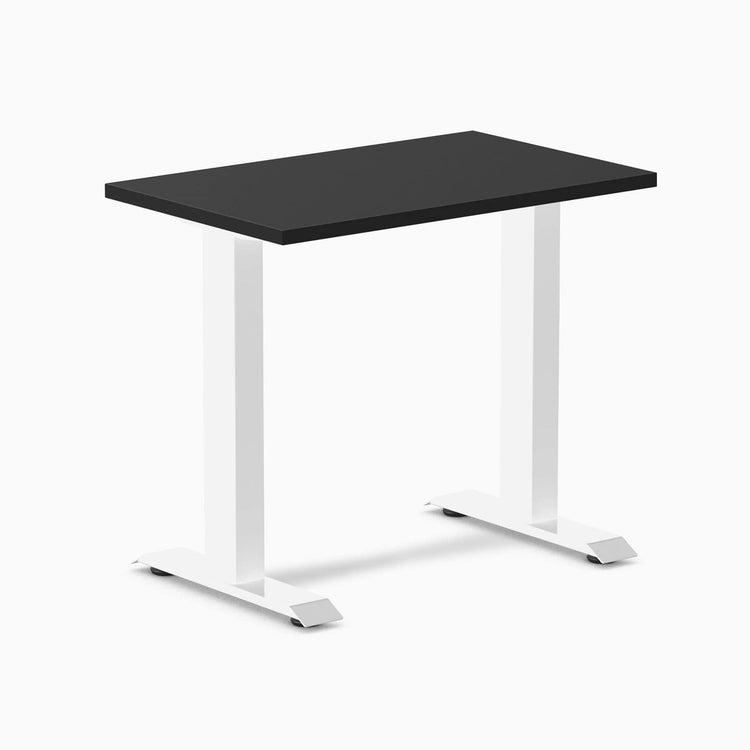 Desky fixed mini melamine desk black melamine