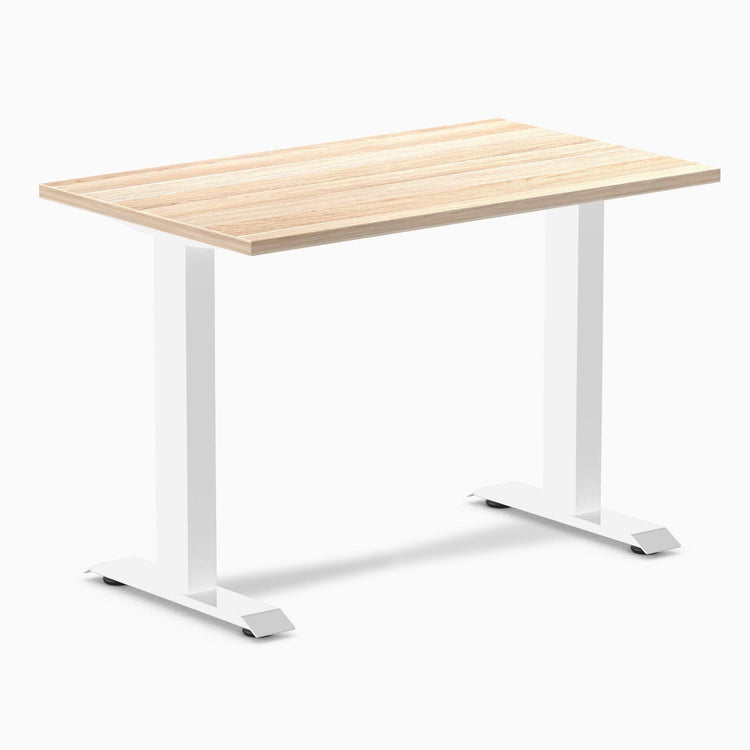 Desky fixed mini melamine desk classic oak
