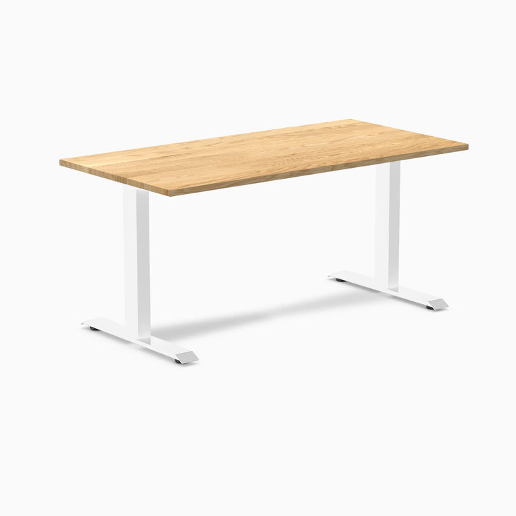 Desky Zero Hardwood Office Desk-Desks-Desky-White Oak-1500x750mm-White-Desky® Australia