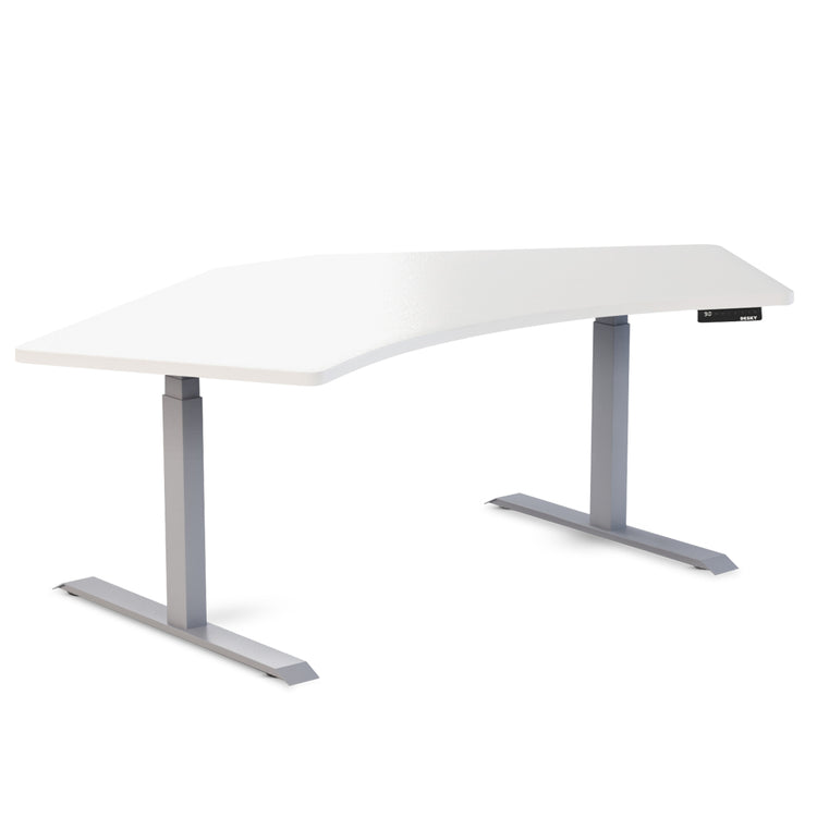 Desky Dual 120 Adjustable Standing Desk White Single - Desky