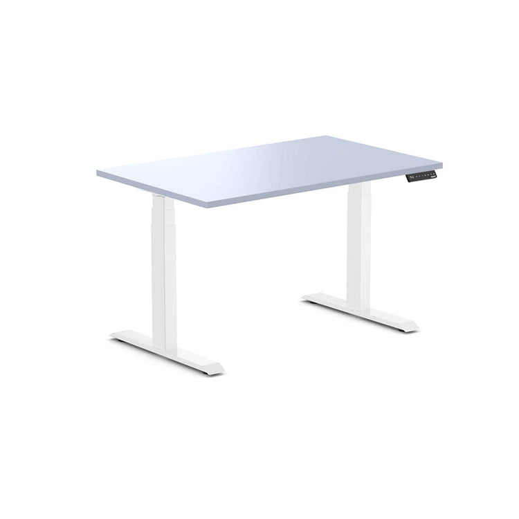 Almost Perfect Desky Dual Melamine Sit Stand Desk-Pastel Blue Desky®