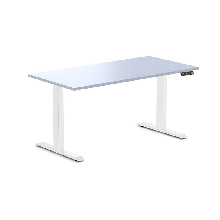 Almost Perfect Desky Dual Melamine Sit Stand Desk-Pastel Blue Desky®