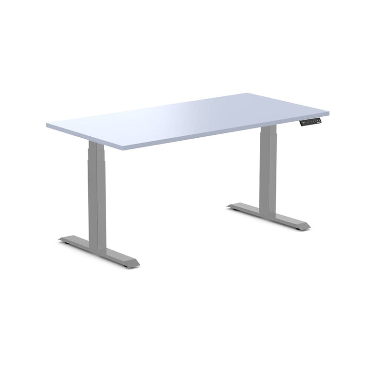 Almost Perfect Desky Dual Melamine Sit Stand Desk-Pastel Blue Desky®