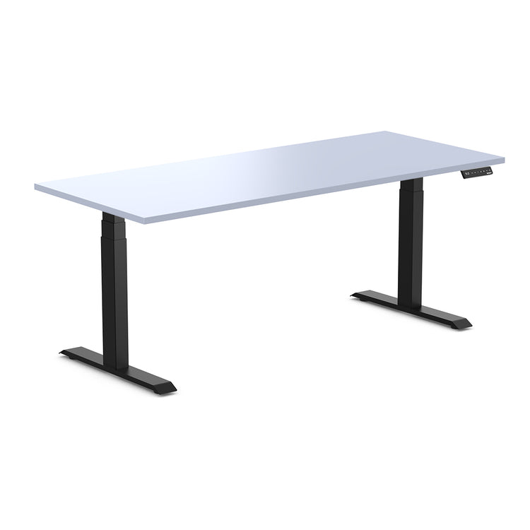 Almost Perfect Desky Dual Melamine Sit Stand Desk-Pastel Blue Desky®