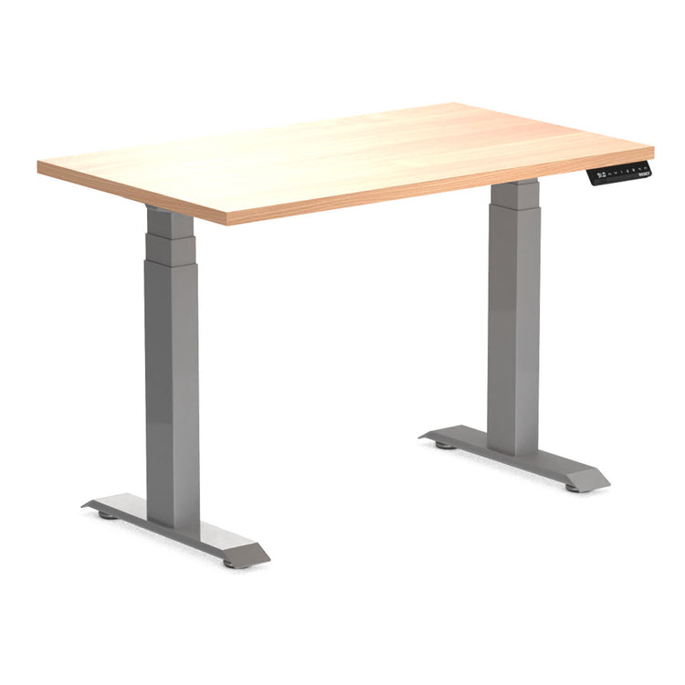 Desky Dual Mini Sit Stand Desk-Select Beech Desky®