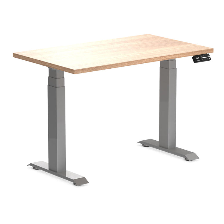 Desky Dual Mini Sit Stand Desk-Sublime Teak Desky®