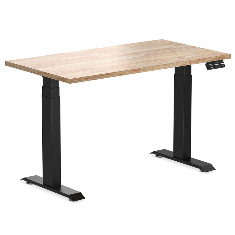 dual mini rubberwood standing desk