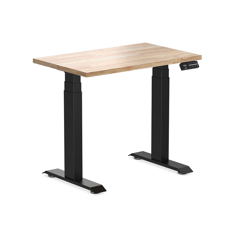 dual mini rubberwood standing desk