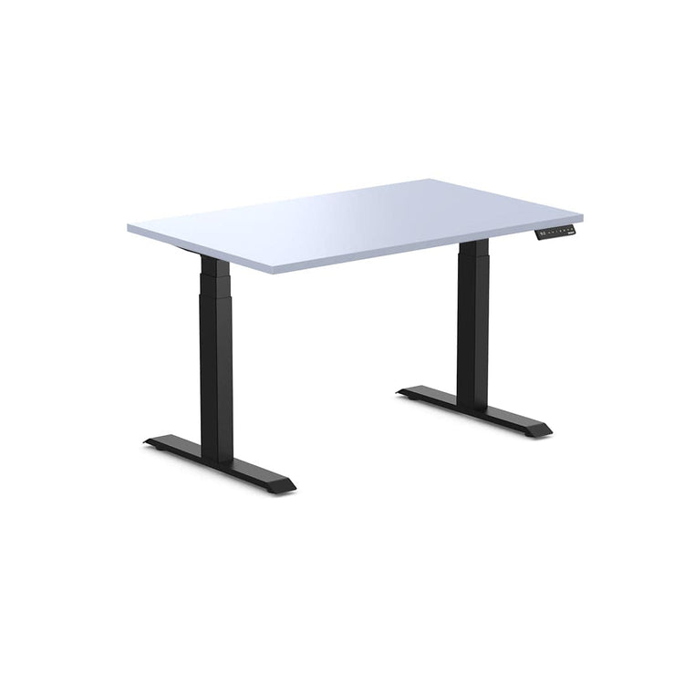 Almost Perfect Desky Dual Melamine Sit Stand Desk-White Desky®