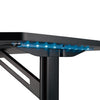 Desky Ergonomic T LED Gaming Desk Black - Desky