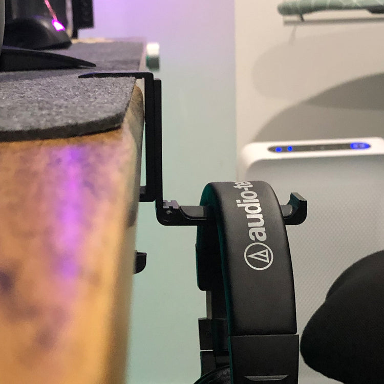 Desky Foldable Headphone Hook Black -Desky®