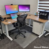 Desky L-Shape Melamine Sit Stand Desk White -Desky®