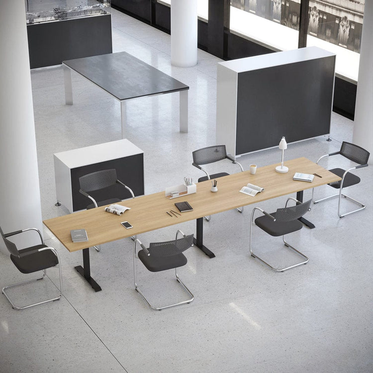 Desky Triple Sit Stand Desk Frame Grey - Desky