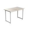 Desky Fixed Office Side Table White Alaskan White - Desky