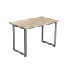 Desky Fixed Office Side Table Classic Oak Grey - Desky
