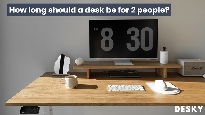 How long should a desk be for 2 people?