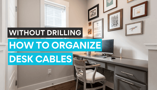 Organising desk cables into your desk setup without a trace of holes. A much cleaner approach.