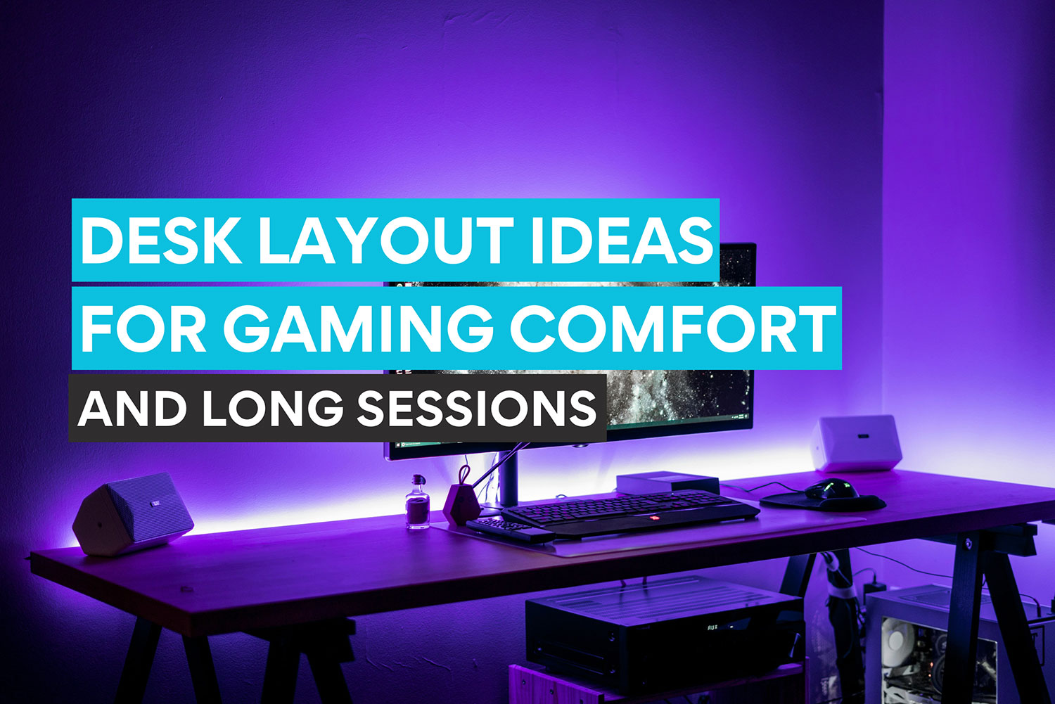 X Layout Desk Layout Ideas for Gaming Comfort and Long Sessions