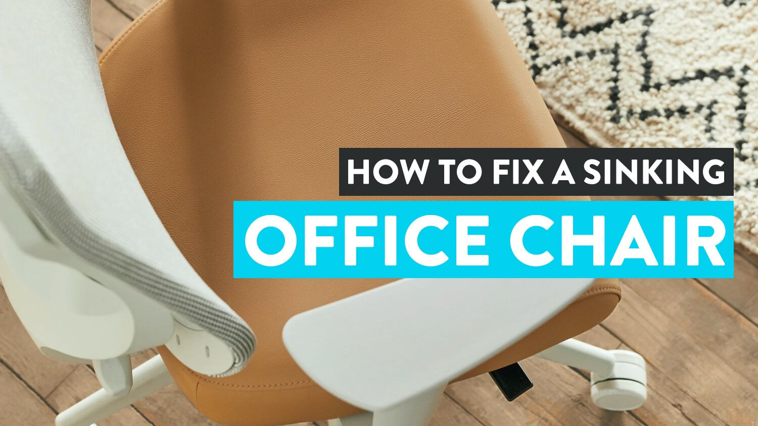 How to keep desk chair from sinking