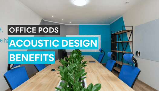 Acoustic design benefits in an enclosed office used mostly for conferences and team meetings.