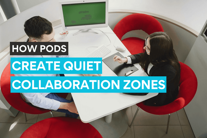 See how office pods can create quiet collaboration zones for employees.
