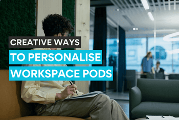 Explore creative ways to personalise workspace pods in the office.