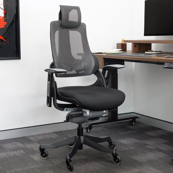 Desky Pro+ Ergonomic Chair-Office Chairs-Desky-Black-Desky® Australia