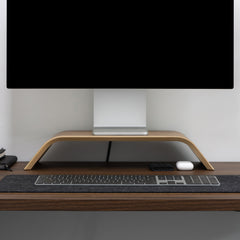 Desky Wooden Monitor Riser-Laptop Stands-Desky-Walnut-Desky® Australia