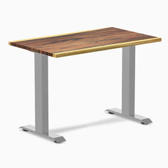 Desky Zero Mini Hardwood Office Desk-Fixed Desks-Desky-Saman-1000x600mm-Grey-Desky® Australia