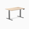 Desky Dual melamine sit stand desk 1200mm classic oak