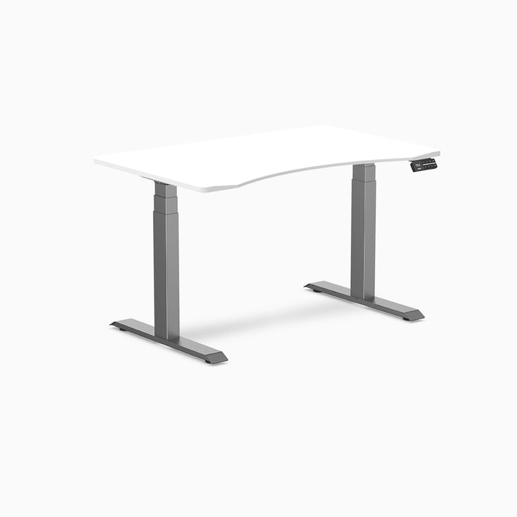 dual ergo edge standing desk space grey