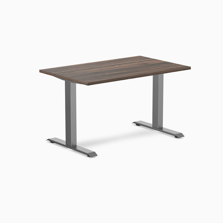 Desky zero melamine desk 1200mm jarrah legno with space gray legs