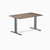 Desky zero melamine desk 1200mm natural walnut with space gray legs