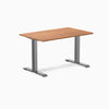 Desky zero melamine desk 1200mm prime oak with space gray legs