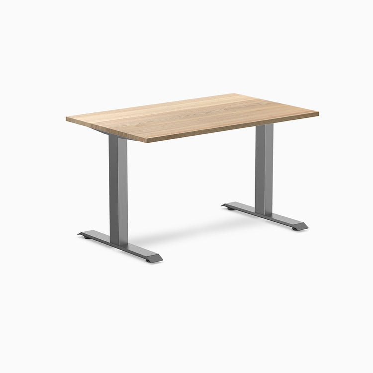 Desky zero hardwood office desk white ash 1200mm