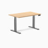 Desky Dual melamine sit stand desk 1200mm sublime teak