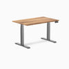 Desky tiger bamboo fixed office desk in space gray 1200mm