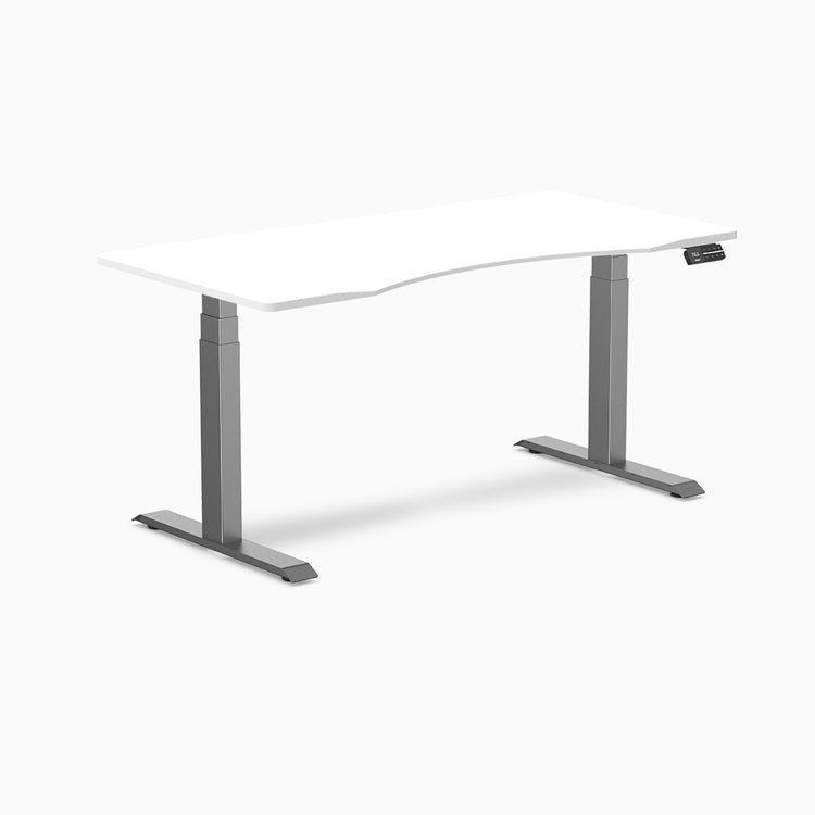 dual ergo edge standing desk space grey