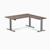 zero melamine l-shape desk in jarrah legno 1500mm