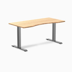 Desky ergo bamboo with space gray legs 1500mm