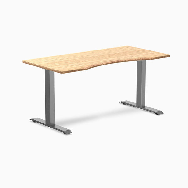 Desky ergo bamboo with space gray legs 1500mm