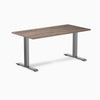 Desky zero melamine desk 1500mm natural walnut with space gray legs