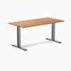 Desky zero melamine desk 1500mm prime oak with space gray legs